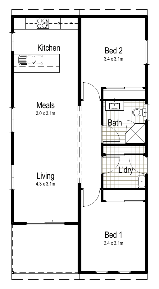 Compact 90 indicative floor plan